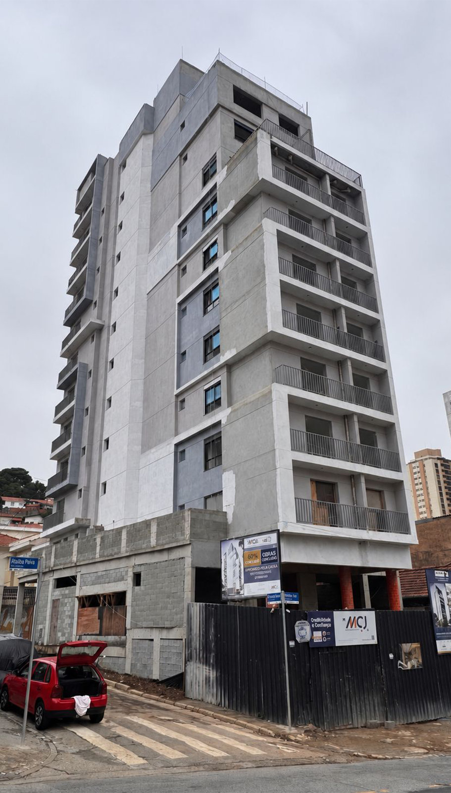 Fachada em construção